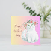 Fancy Kitty carte de la fête des mères (Debout devant)