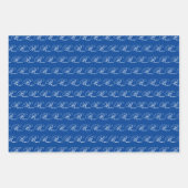 Fancy Klassieke Calligrafie Monogram Set Inpakpapier Vel (Voorkant 3)