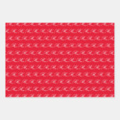 Fancy Klassieke Calligrafie Monogram Set Inpakpapier Vel (Voorkant)