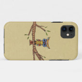 Fancy kleurrijke uilentak Case-Mate iPhone case (Achterkant (horizontaal))