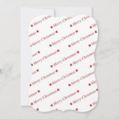 Fancy knipfoto van Rustic kerstbulletin Board Kaart (Achterkant)