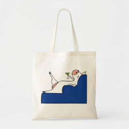 Fancy Koe blauw Tote Bag