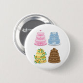 Fancy koekjes ronde button 5,7 cm (Voorkant /achterkant)