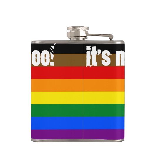 Fancy kolf.  O ja! Heupfles (Achterkant)