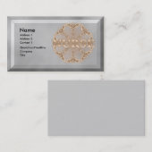 Fancy koper Caduceus RN Nurse Visitekaartje (Voorkant / Achterkant)