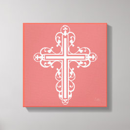 Fancy kruisontwerp nr. 4 canvas afdruk