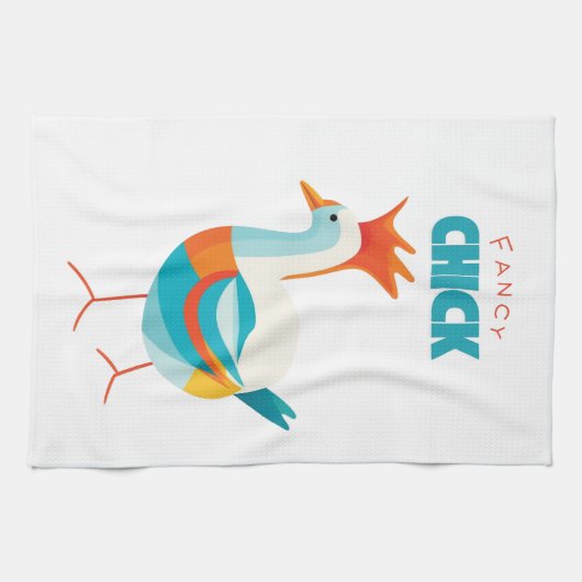 Fancy kuiken theedoek (Horizontaal)