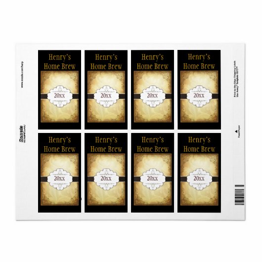 Fancy label voor homepage (Full Sheet)