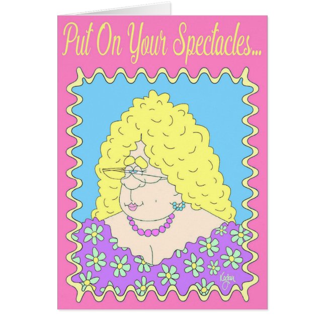 FANCY LADY Carte de fête des mères (Devant)