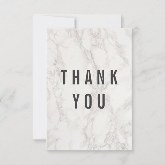 Fancy legant marmer Wedding Bedankt (Voorkant)