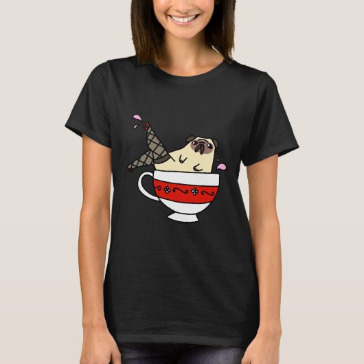 Fancy Legs Teacup Pug Essential T-Shirt 702 (Voorkant)