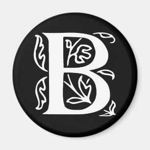 Fancy letter B Magneet