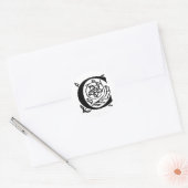 Fancy letter C Ronde Sticker (Envelop)
