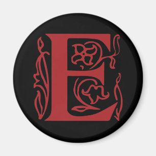 Fancy letter E Magneet