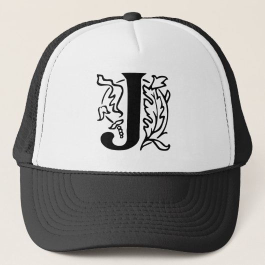Fancy letter J Trucker Pet (Voorkant)
