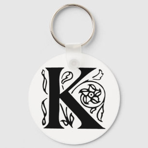 Fancy letter K Sleutelhanger