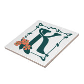 Fancy letter K Tegeltje (Zijkant)