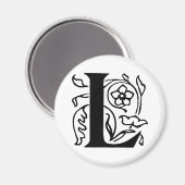 Fancy letter L Magneet (Voorkant / Achterkant)