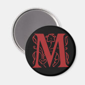 Fancy letter M Magneet (Voorkant / Achterkant)
