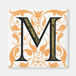 Fancy letter M - Magnet Magneet