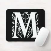 Fancy Letter M Muismat (Met muis)