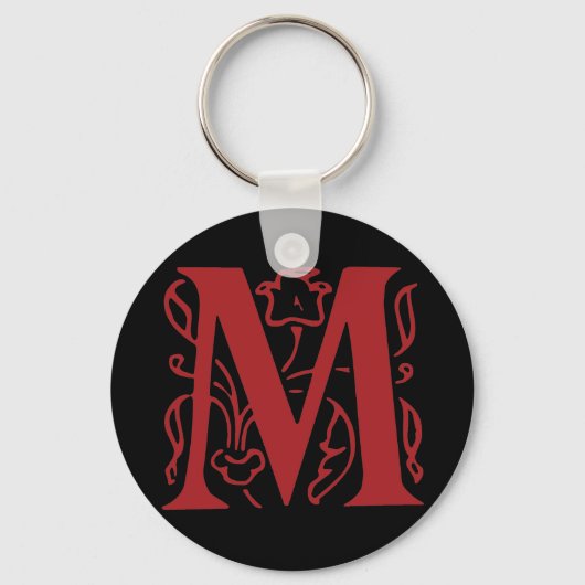 Fancy letter M Sleutelhanger (Voorkant)