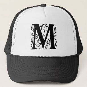 Fancy letter M Trucker Pet