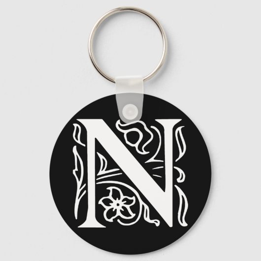 Fancy letter N Sleutelhanger (Voorkant)
