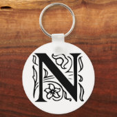 Fancy letter N Sleutelhanger (Voorkant)