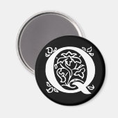 Fancy letter Q Magneet (Voorkant / Achterkant)