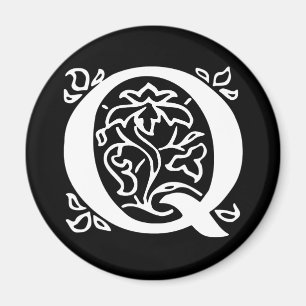 Fancy letter Q Magneet