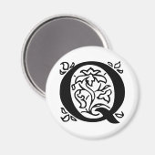 Fancy letter Q Magneet (Voorkant / Achterkant)