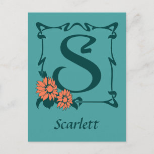 Fancy letter S Briefkaart