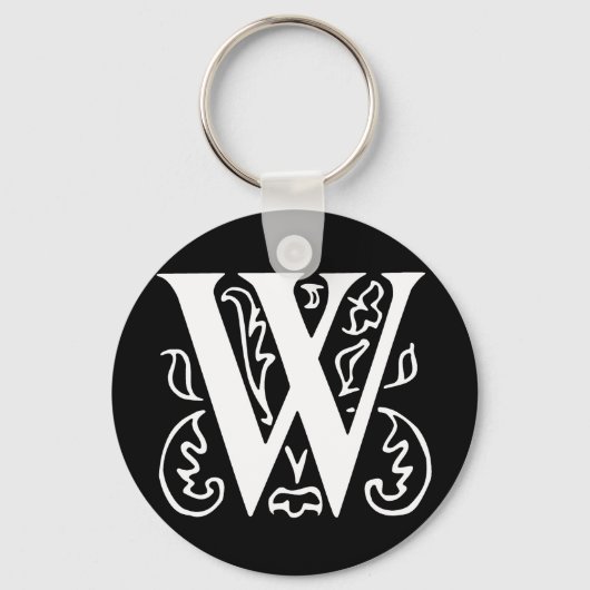 Fancy letter W Sleutelhanger (Voorkant)