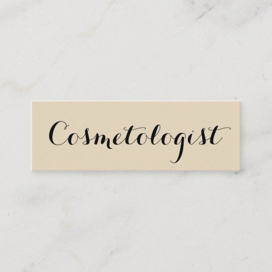 Fancy lettertypeminimiet mini visitekaartje (Voorkant)