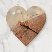 Fancy libel bruiloft bedankjes labels (Voorkant)