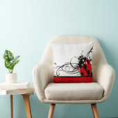 Fancy lieveheersbeestje | Rood Kussen (Stoel)