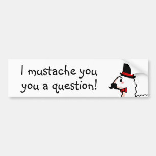 Fancy Llama-Bumpersticker Bumpersticker