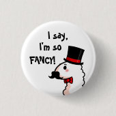 Fancy Llama-Button Ronde Button 3,2 Cm (Voorkant)