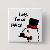 Fancy Llama-Button Vierkante Button 5,1 Cm (Voorkant)