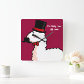 Fancy Llama Clock Vierkante Klok (Huis)