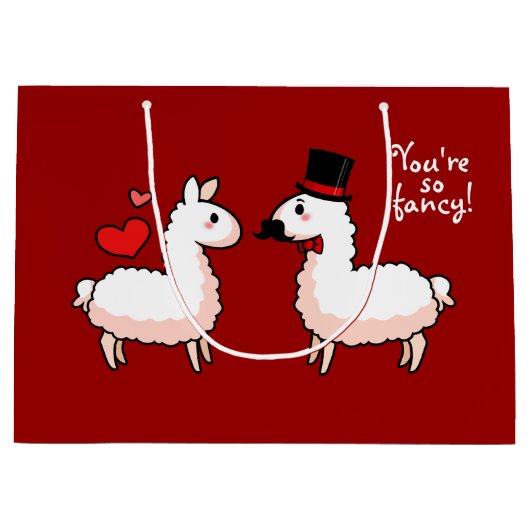 Fancy Llama Large Cadeautasje (Voorkant)