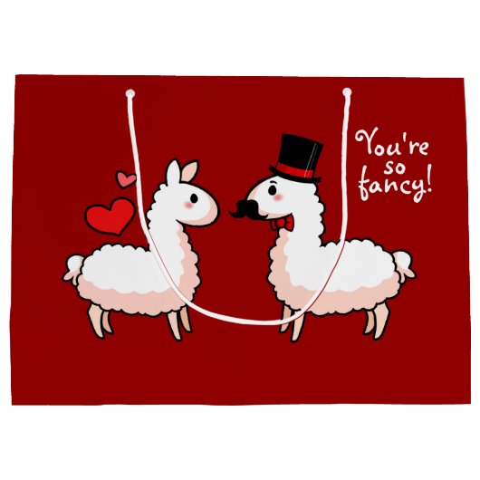 Fancy Llama Large Cadeautasje (Achterkant)