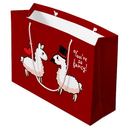 Fancy Llama Large Cadeautasje (Achterkant Gekanteld)