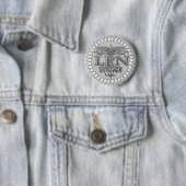 Fancy LPN Caduceus verpleegsterspeldknop Ronde Button 5,7 Cm (In situ)