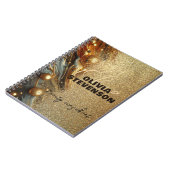 Fancy Luxury Glam Gold Glittery Marble Notitieboek (Linkerzijde)