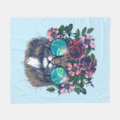 Fancy Maine Coon Fleece Deken (Voorkant (Horizontaal))