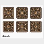 Fancy Mandala Vierkante Sticker (Vel)