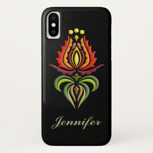 Fancy Mantle Embroidery - Hongaarse Folk Art iPhone X Hoesje