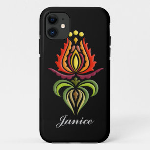 Fancy Mantle Embroidery - Hongaarse Folk Art iPhone 11 Hoesje